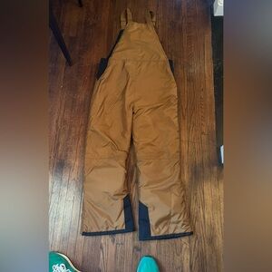 Mustard brown color snow pants
